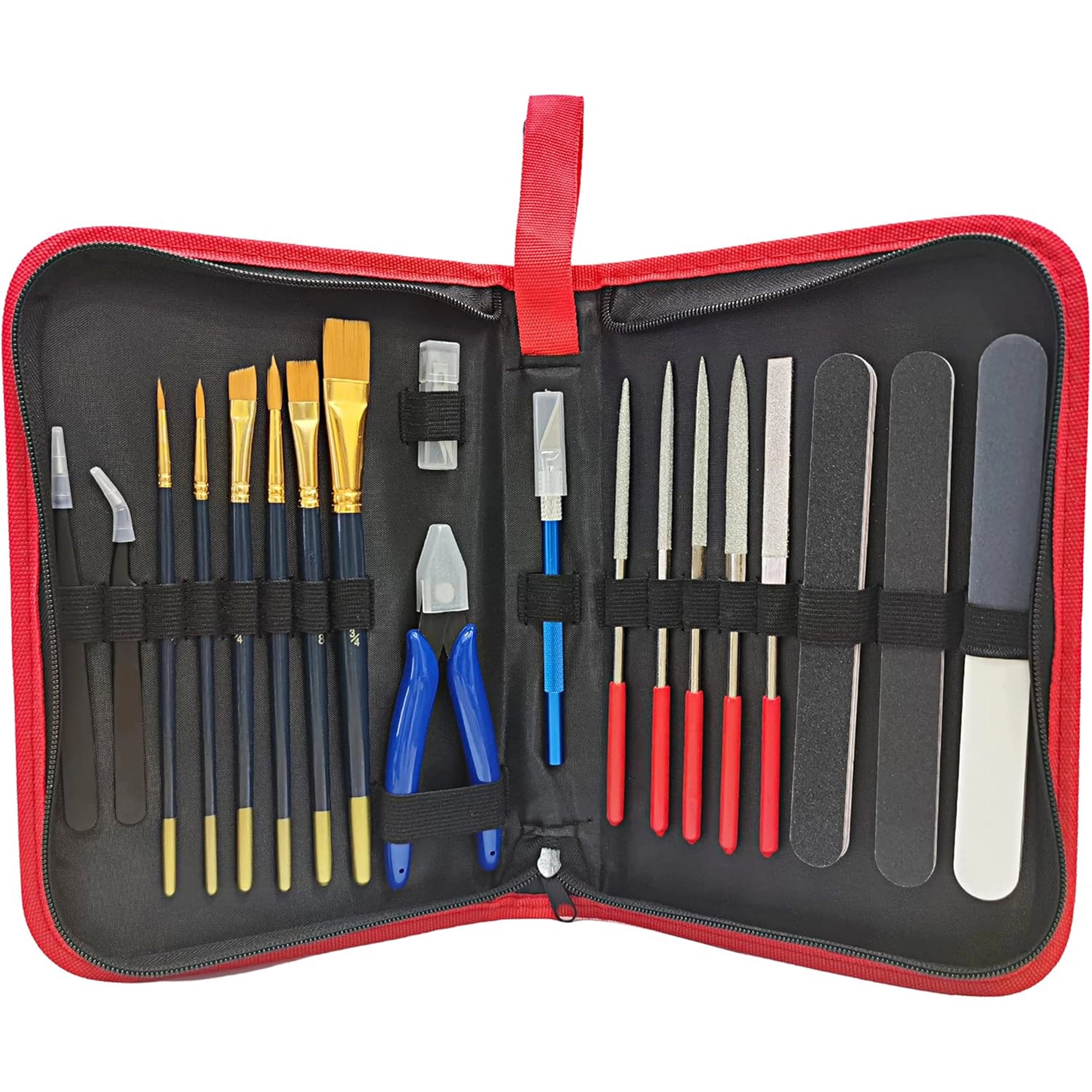 Raflot Hobby Building Tools Set 20 in 1 Model Tools Kit B for Car Airplane Model Building Repairing