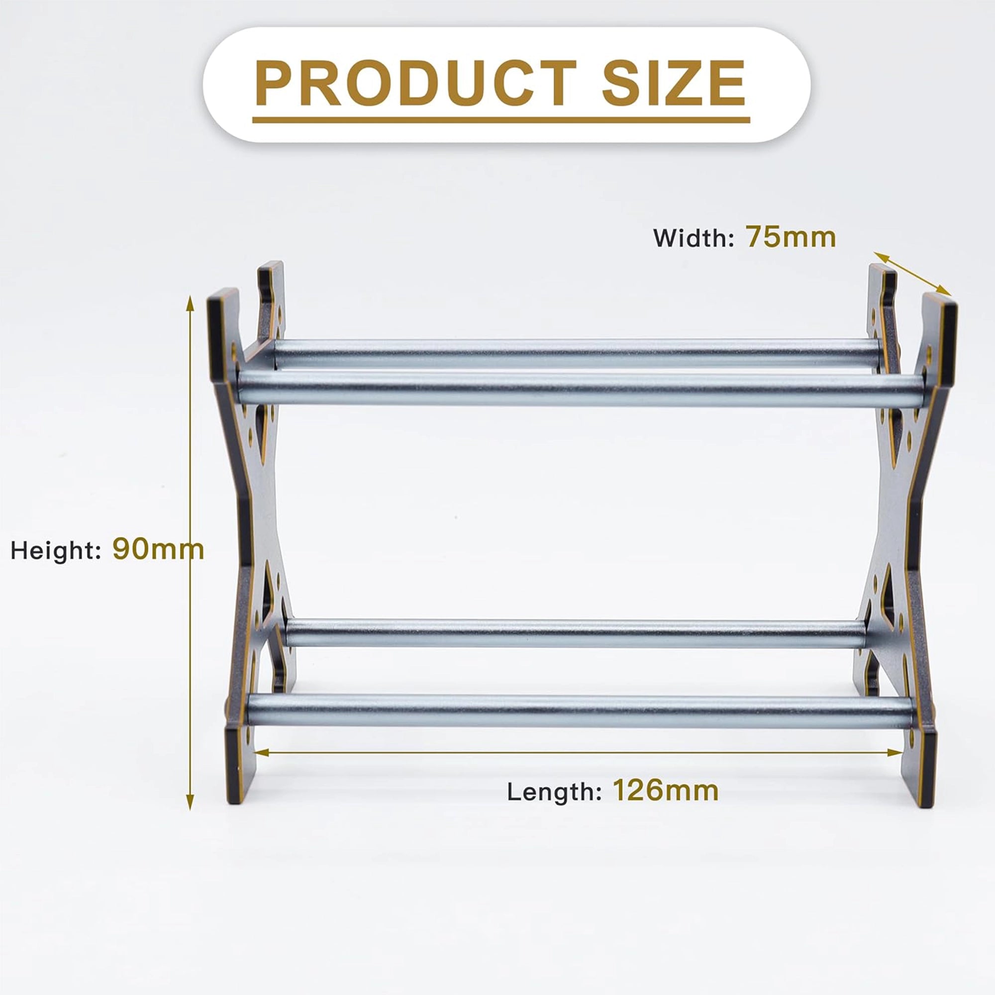 Raflot 1.0" Wheel Tires Rack Aluminum Storage Rack Tires Stand for SCX24 AX24 TRX4M FCX24 1/18 1/24 Car
