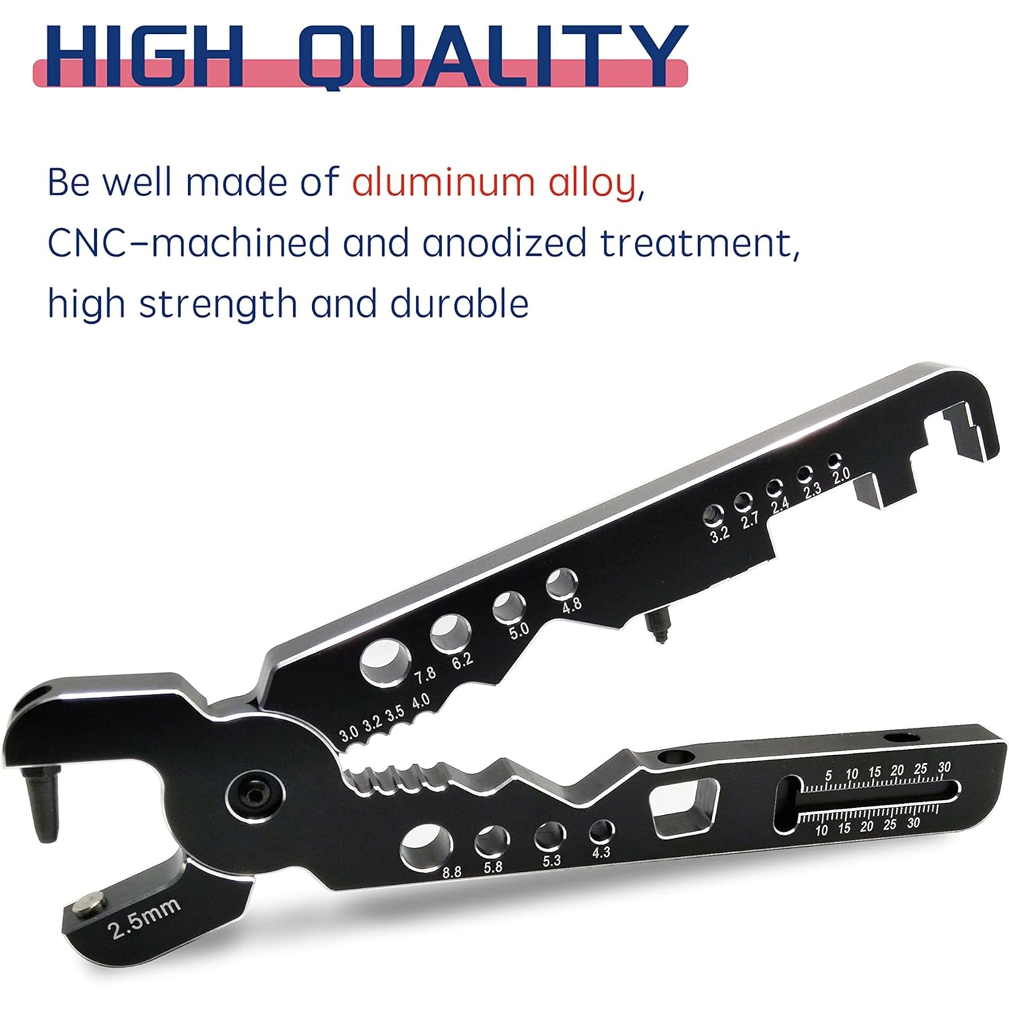 Raflot RC Shock Pliers Wheel Multi-Function Wheel Tire Tools for 1/24 1/12 1/10 1/8 RC Cars Trucks Rock Crawlers