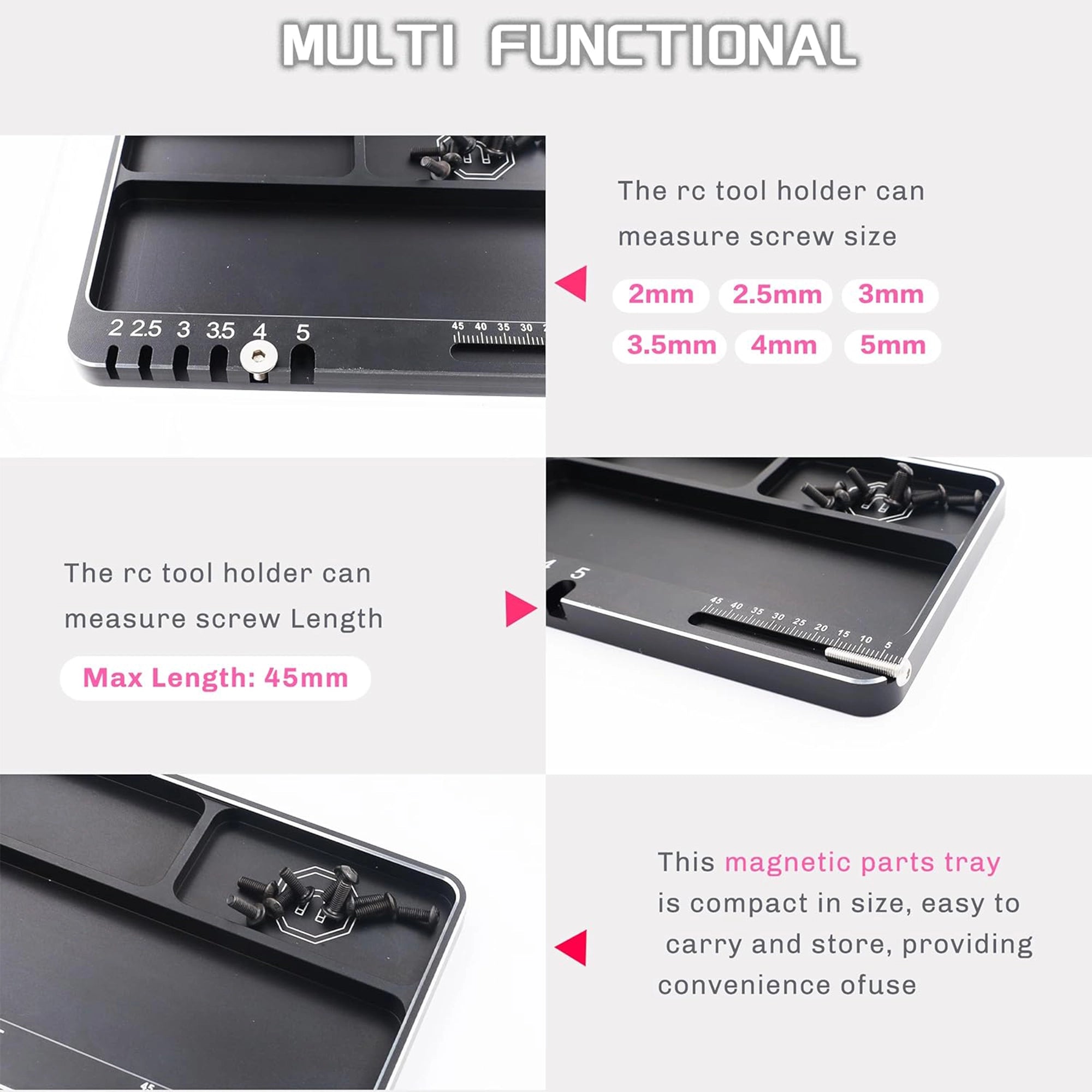 Raflot RC Magnetic Tray Aluminium Alloy for RC Model Toy Repair M