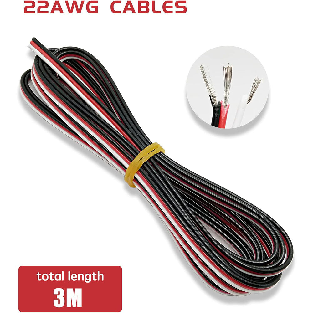 Raflot Servo Connector Kits Servo Plug Male/Female Connector Crimp Pin Cable Kit