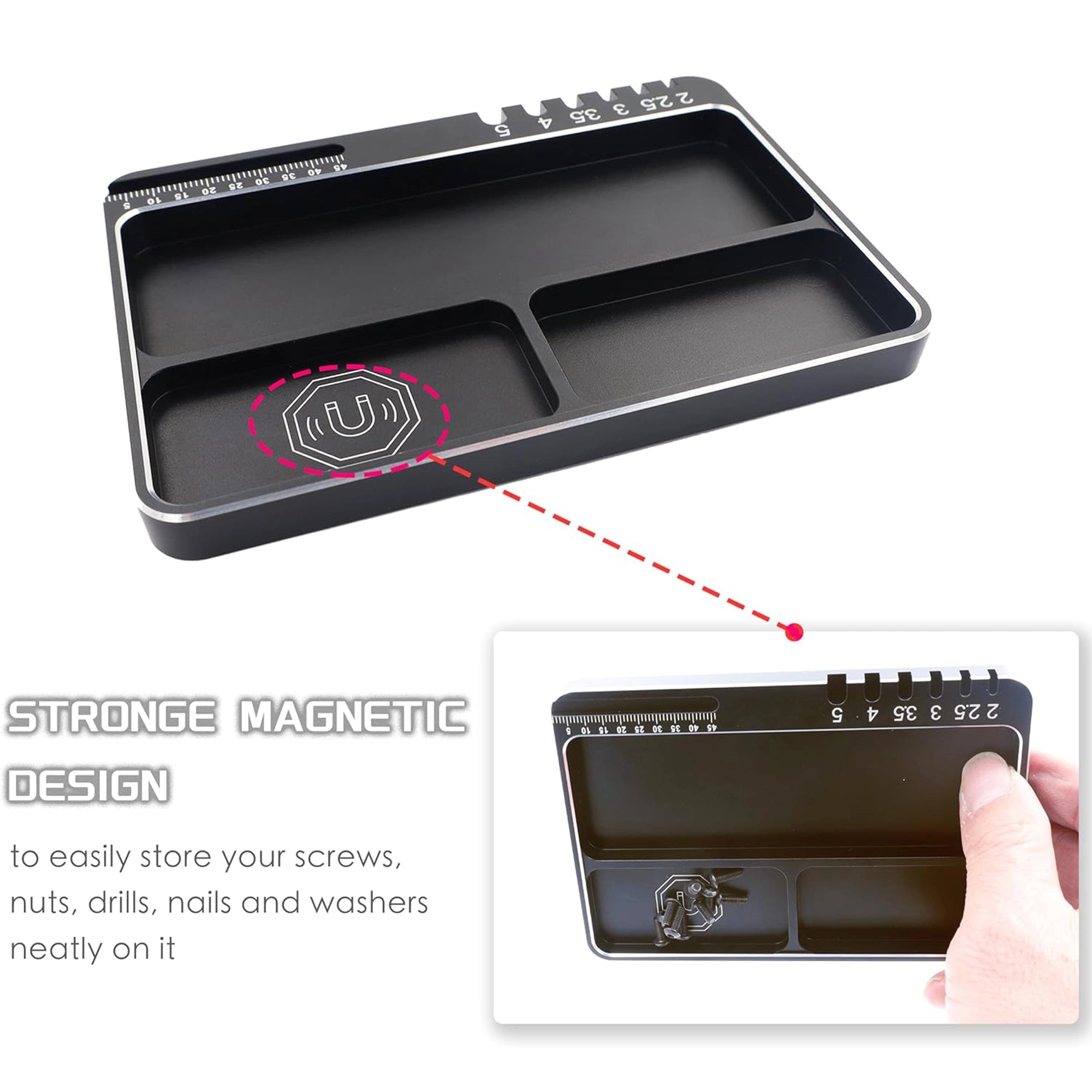 Raflot RC Magnetic Tray Aluminium Alloy for RC Model Toy Repair M