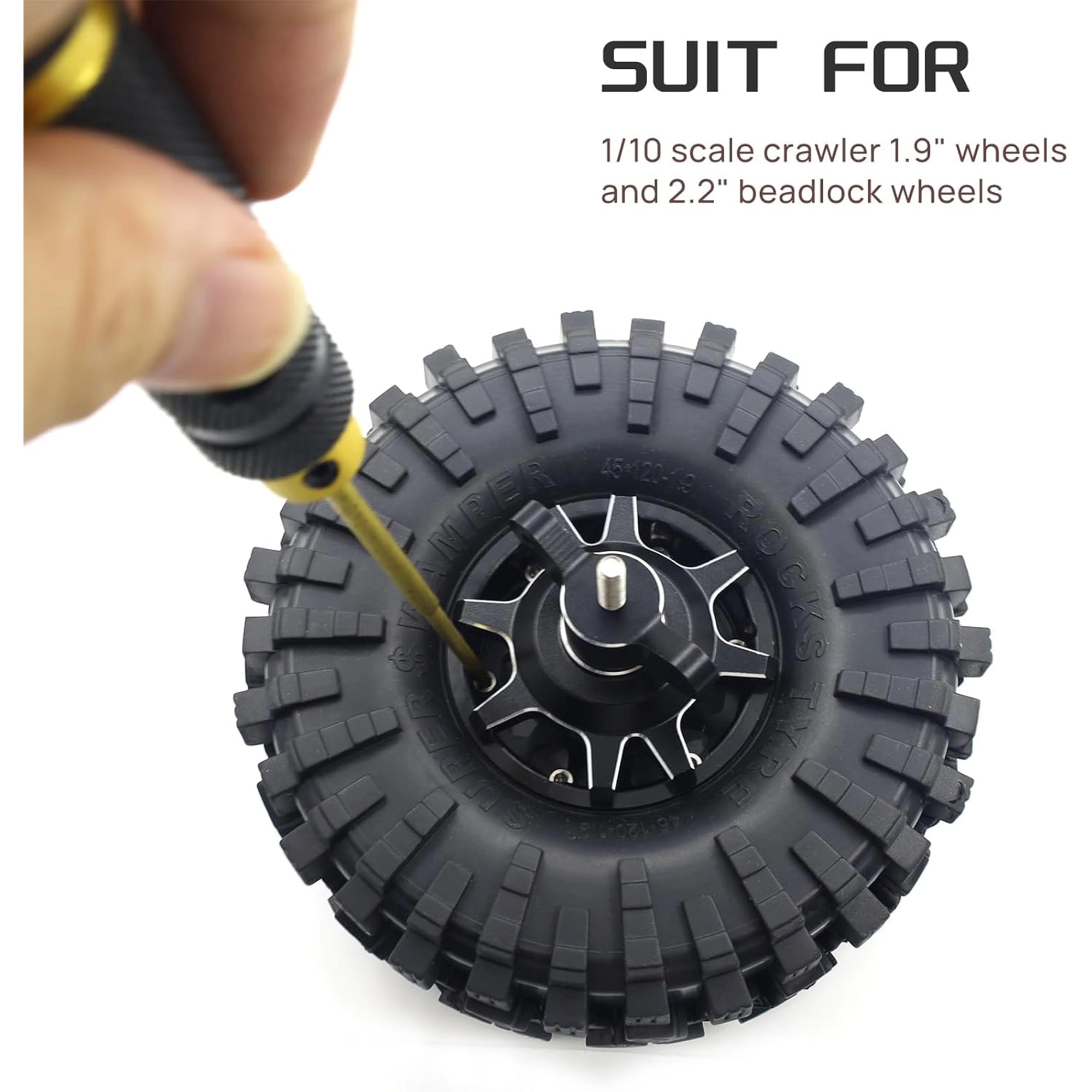 Raflot RC Car Tires Tool 1.9 2.2 inch Beadlock Hub Tire Assemble/Removal Tool