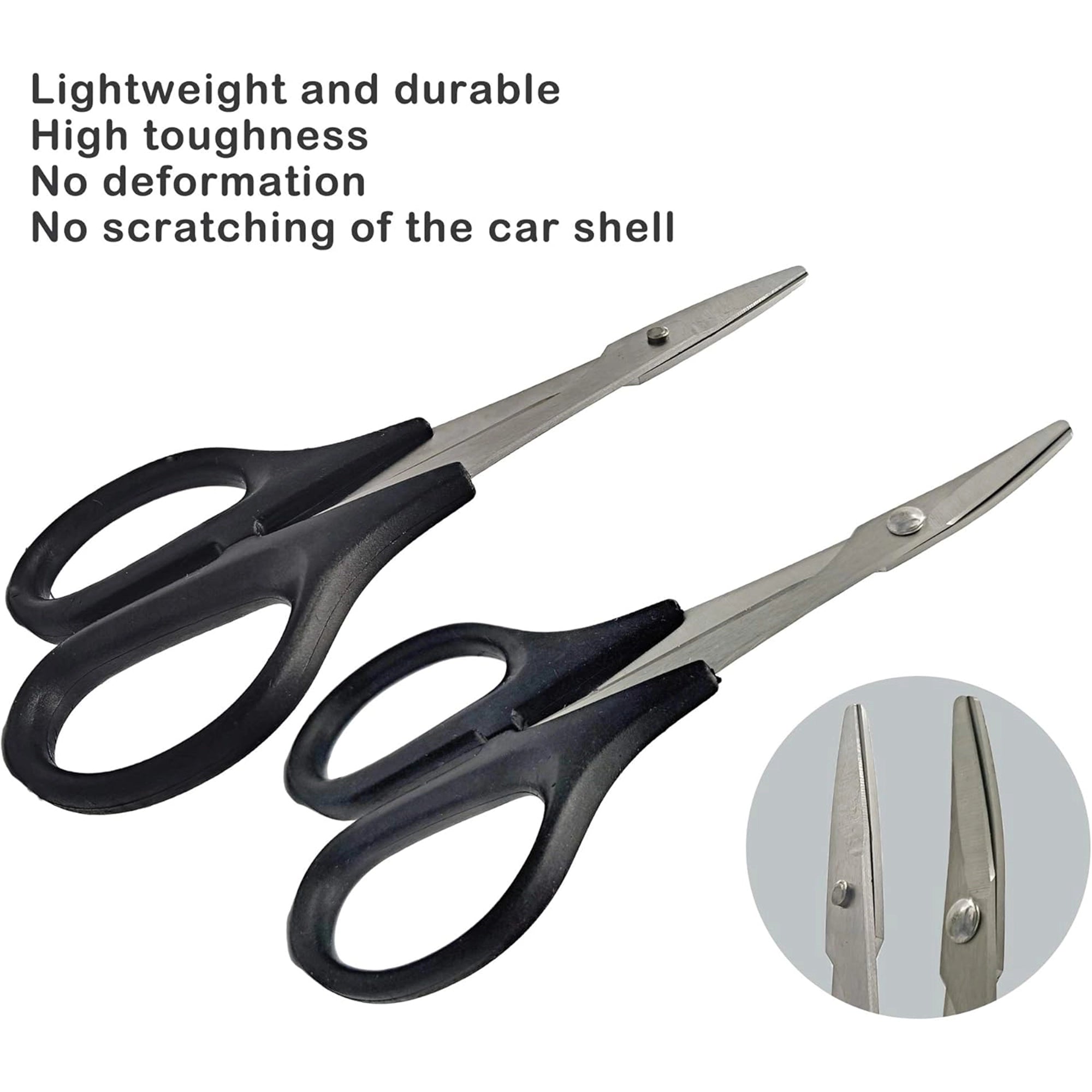 Raflot RC Body Reamer 0-14mm Hole Puncher with Sleeve and Curved Scissors & Straight Scissors