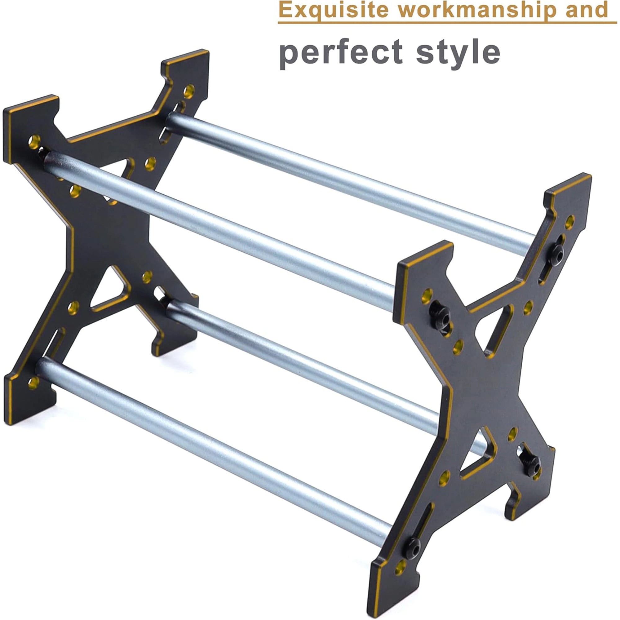 Raflot 1.0" Wheel Tires Rack Aluminum Storage Rack Tires Stand for SCX24 AX24 TRX4M FCX24 1/18 1/24 Car