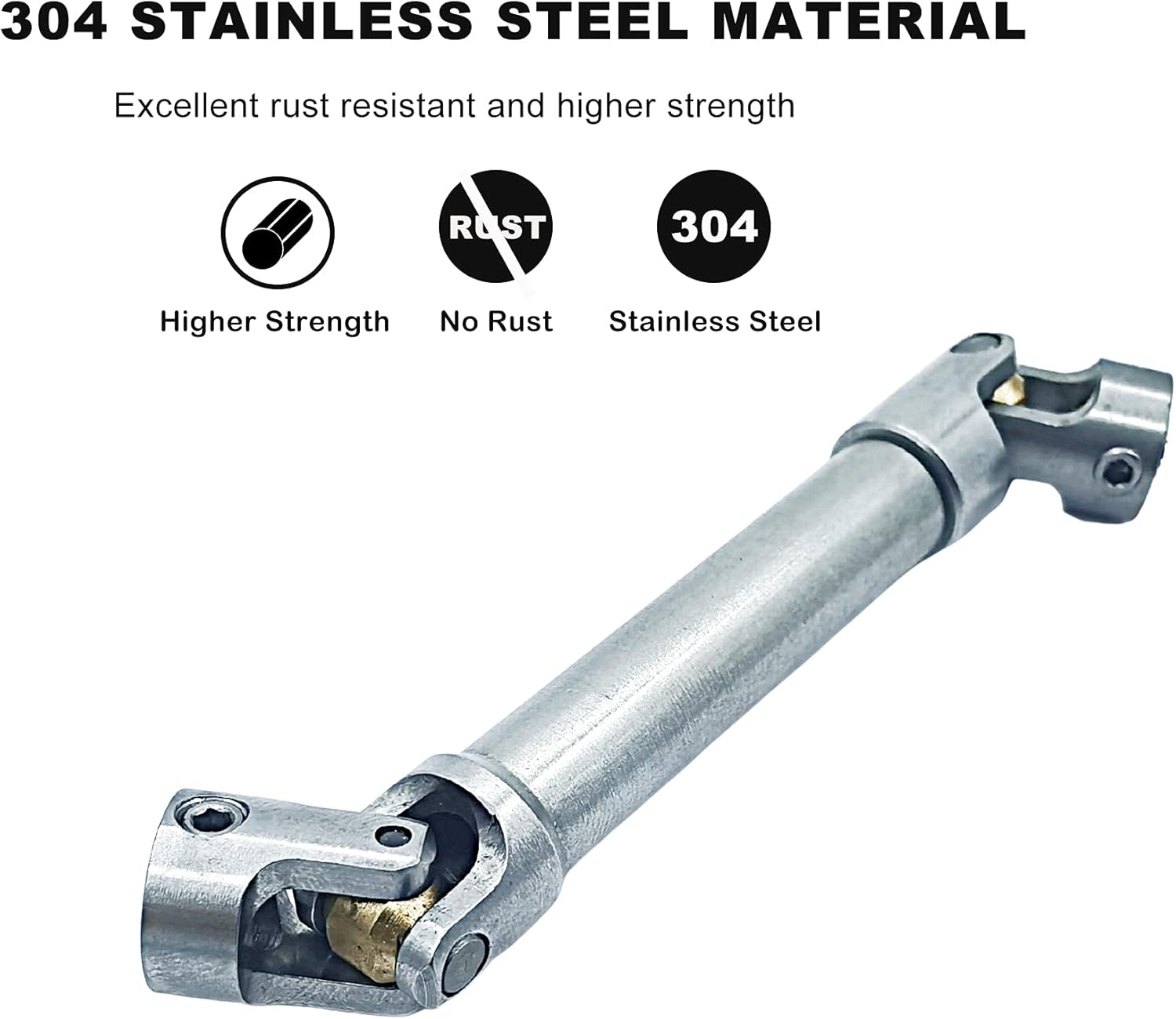 Raflot Stainless Steel Drive Shaft 112-165mm for 1/10 RC Crawler Traxxas TRX6 Axial SCX10 Wraith Capra D90 TF2 Redcat GEN8