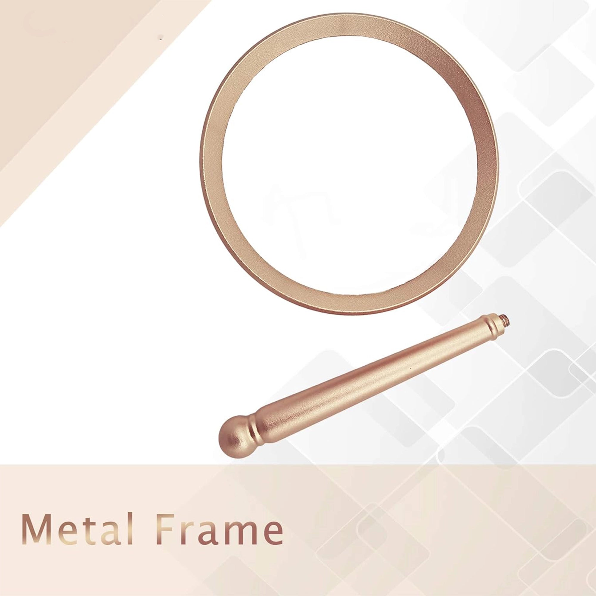 RAFLOT Handheld Magnifying Glasses Metal Handle & 84mm Large Magnifying Real Glass Lens