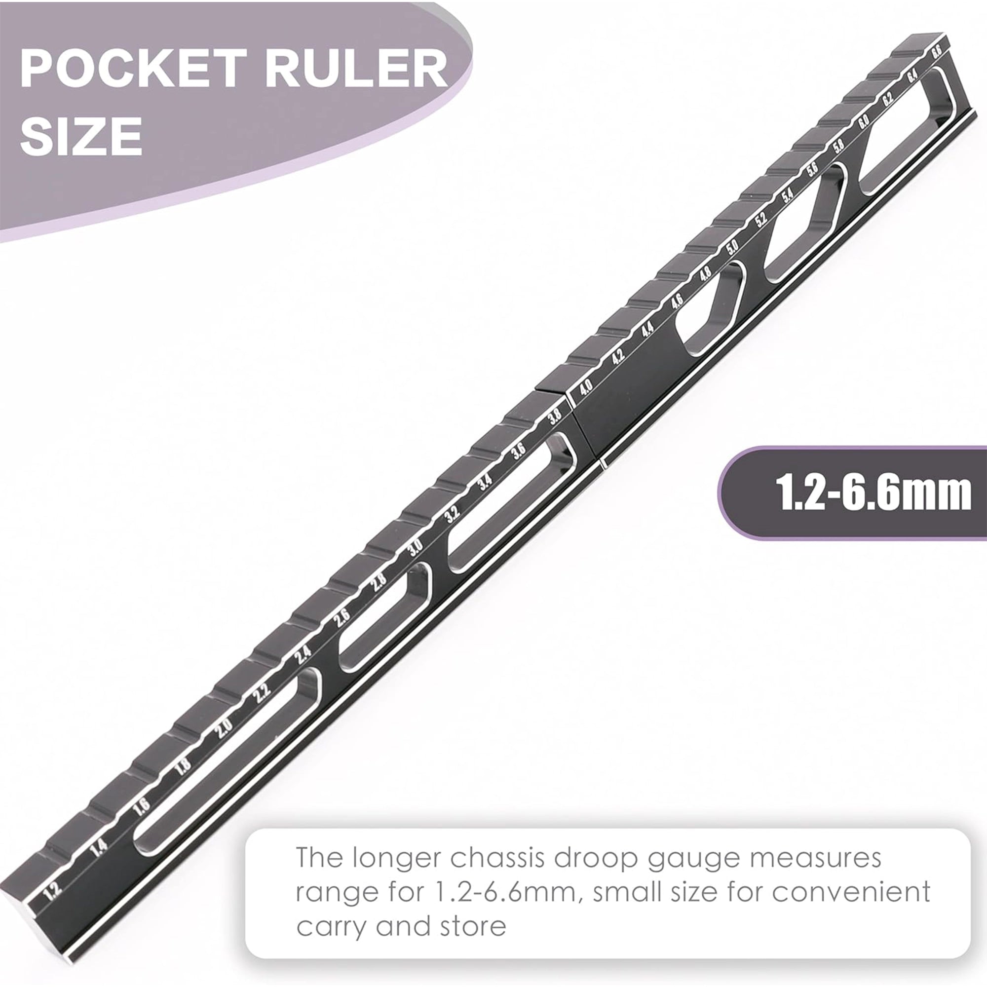 Raflot RC 4X Vehicle Measuring Tool RC Chassis Droop Gaugel for 1:10 Scale