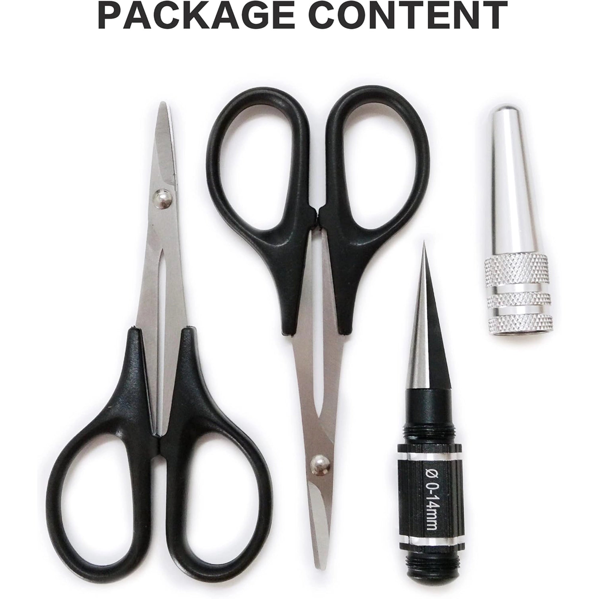 Raflot RC Body Reamer Curved Scissors & Straight Scissors RC Car Body Shell Lexan Plastic Trimming Tools Set