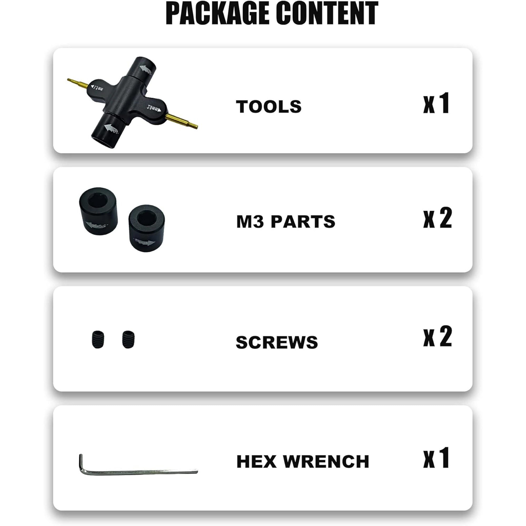 Raflot Multifunctional Quick Release Wrench Tool M5 M3 Wrench 1.5mm/2mm screwdriver  for RC Drone FPV Racing