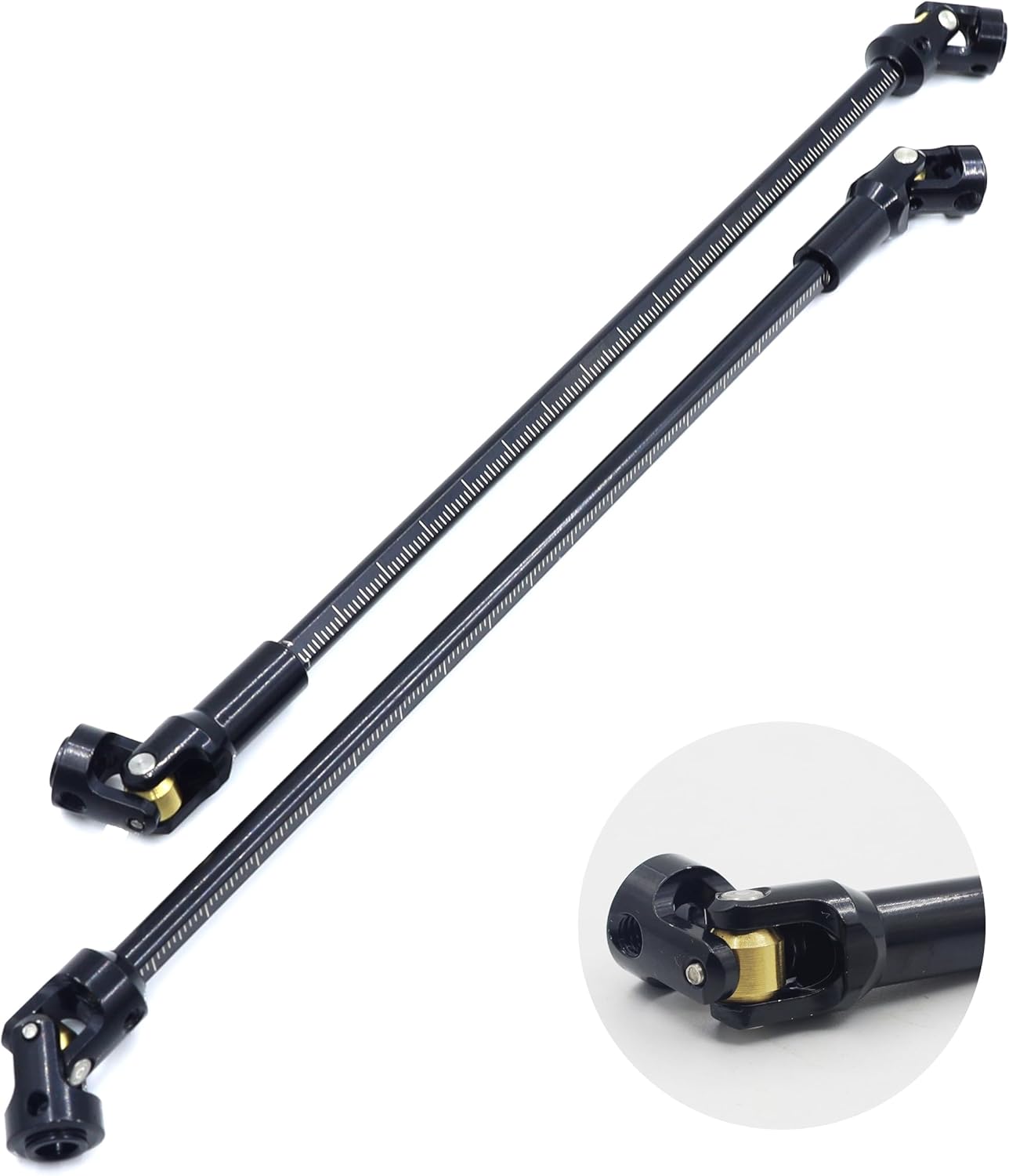 Raflot SCX10 Drive Shaft 2pcs 68-229mm Cut to Length Stainless Steel Driveshaft for 1/10 RC Crawler LCG Rig Sportys Scalers GSPEED Capra SCX10 TRX4