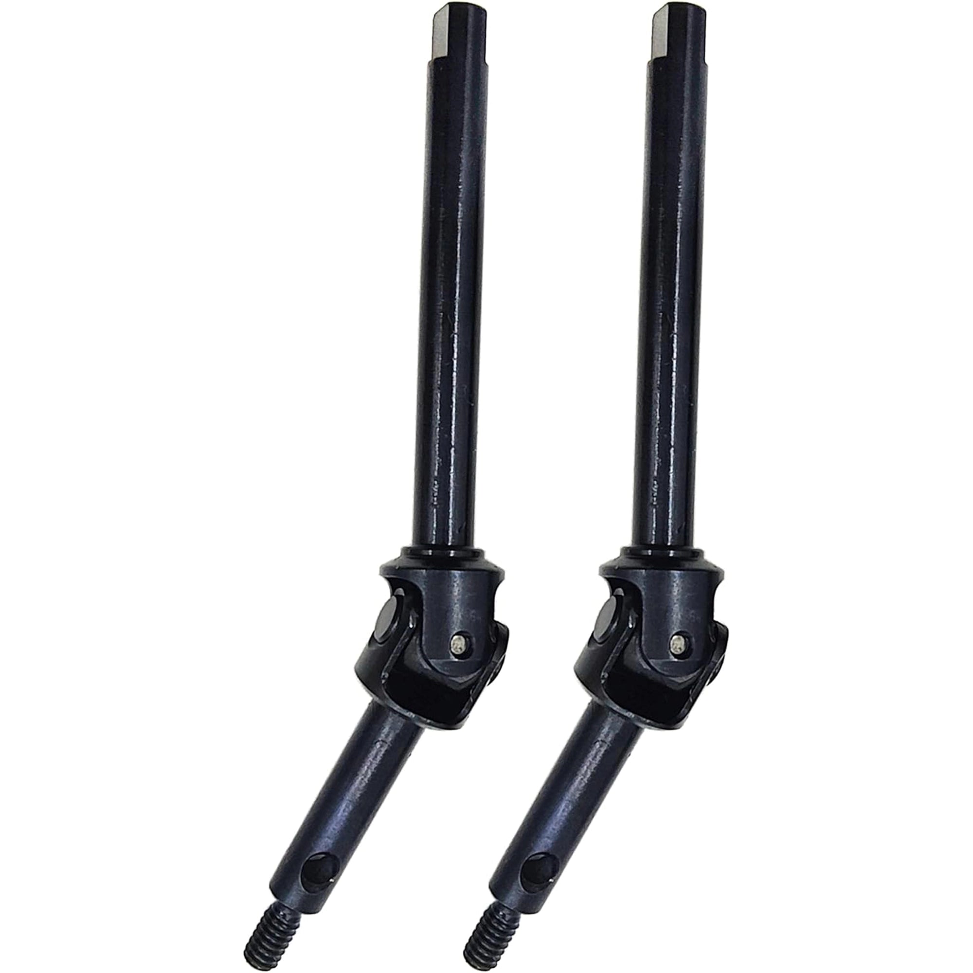Raflot RC Front Axle Drive Shaft Steel Front Universal Driveshaft CVD Set for 1/24 C10/JLU/Bronco/Gladiator/Deadbolt SCX24 (+4mm)