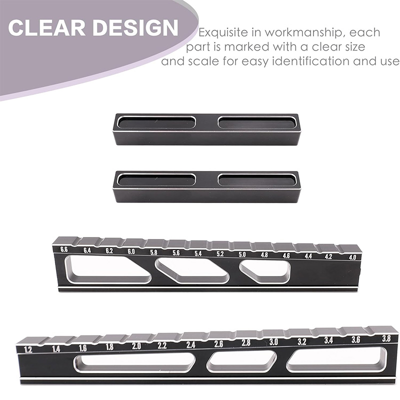 RC 4X Vehicle Measuring Tool RC Chassis Droop Gauge RC Car Ride Height Gauge - Image 3