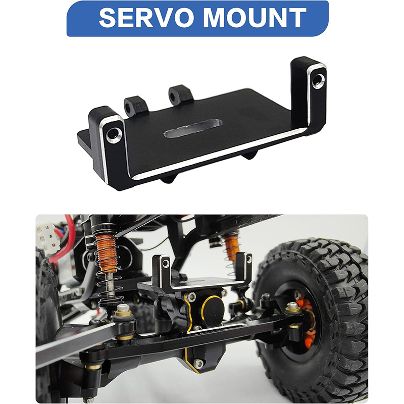 RC Servo Mount Bracket Mini Servo Arm and Steering Links for ES08MA II Servo Upgrade Parts for Axial SCX24 - Image 5