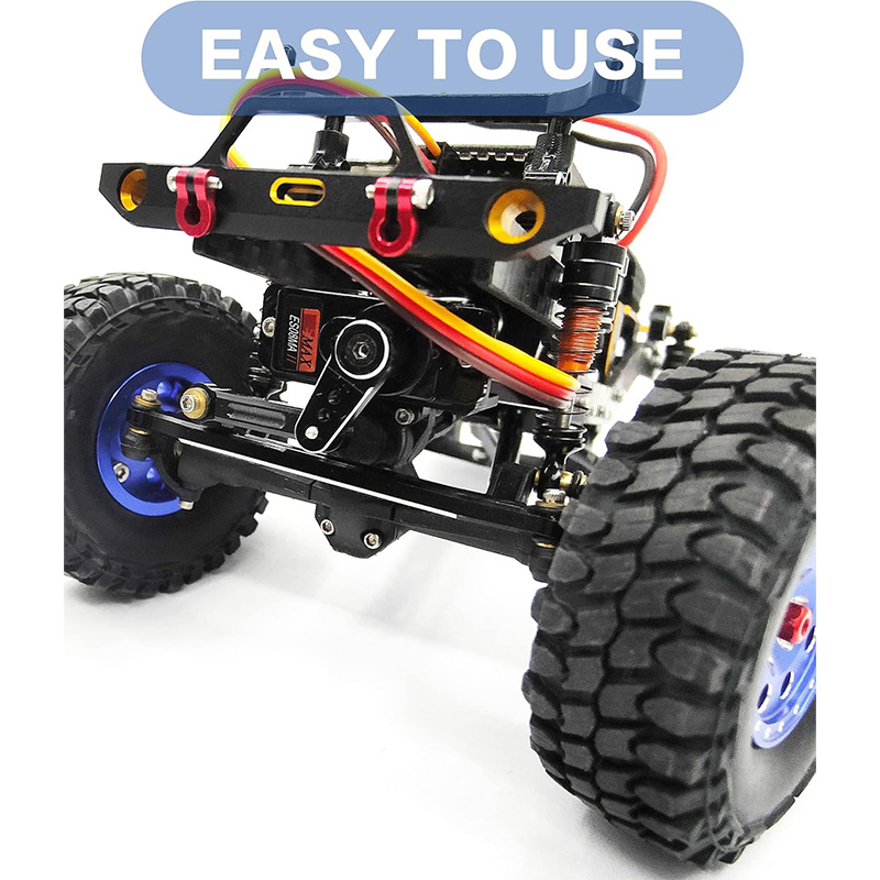 RC Servo Mount Bracket Mini Servo Arm and Steering Links for ES08MA II Servo Upgrade Parts for Axial SCX24 - Image 6
