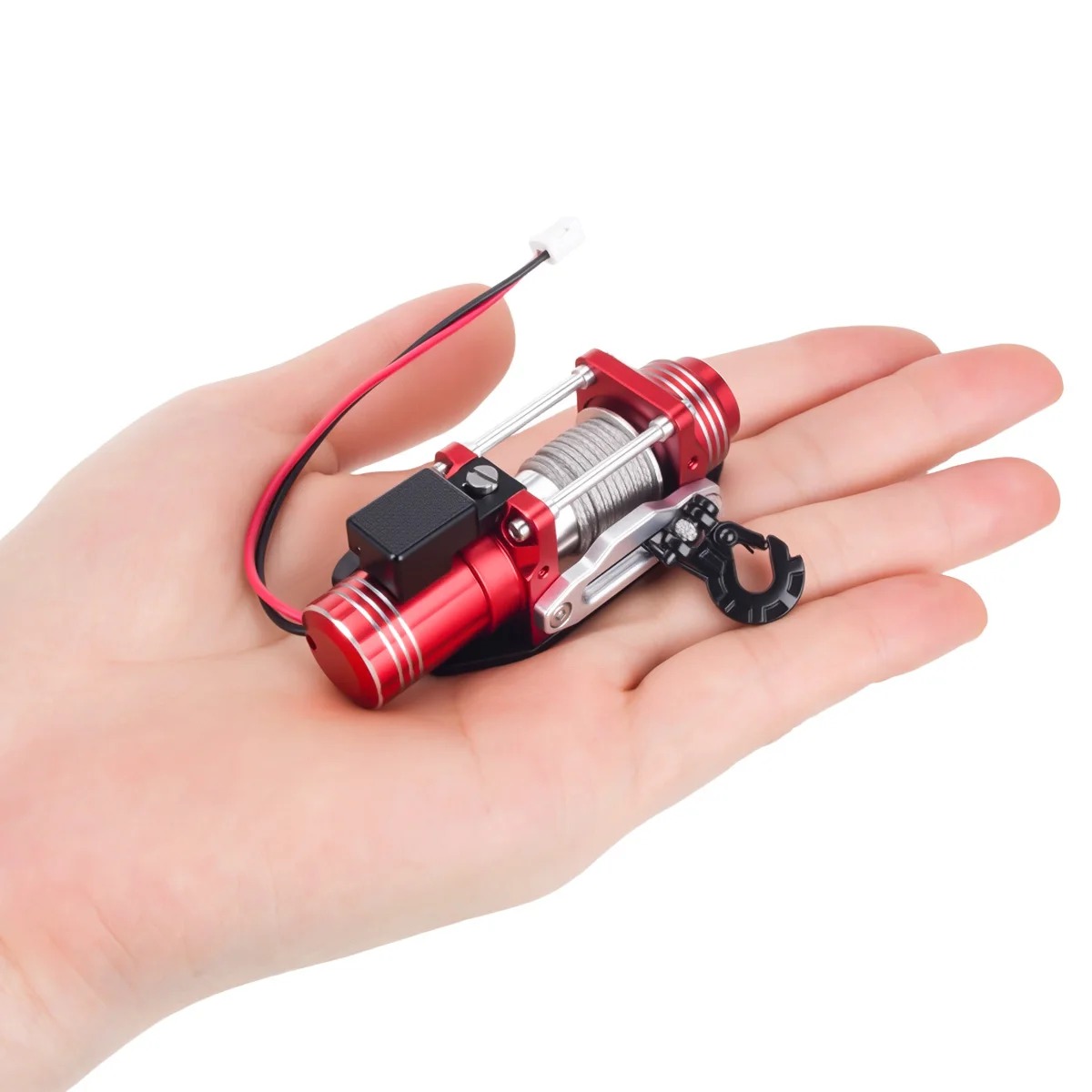 Metal Mini Electric Simulated Winch for 1/10 RC Crawler Car - Image 5