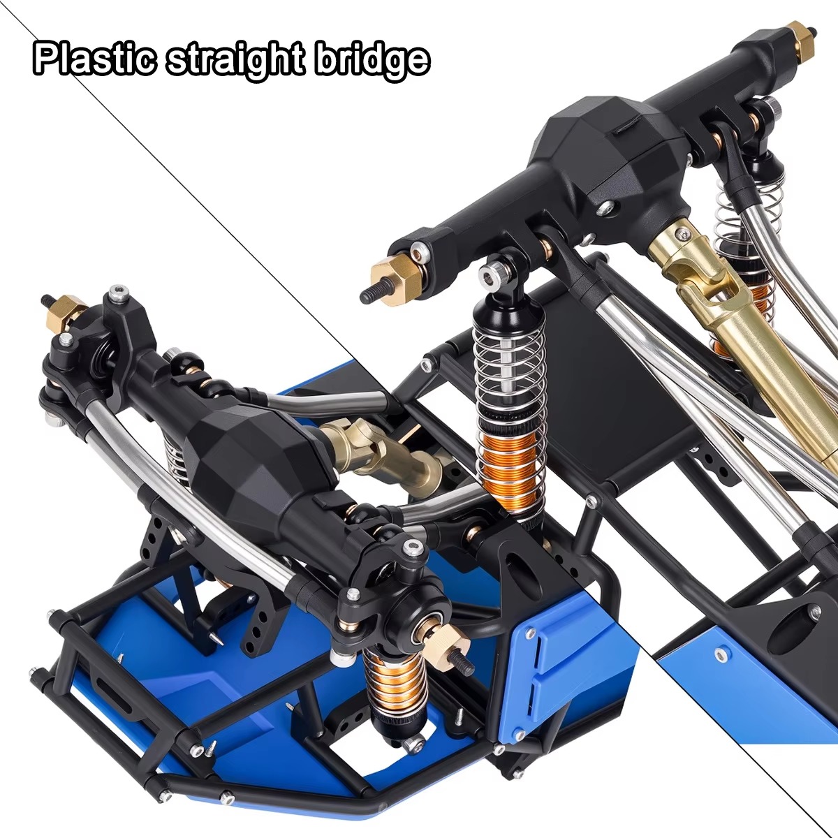Plastic Front And Rear Axle Set With Servo Mount for 1/18 RC Crawler TRX4M - Image 6
