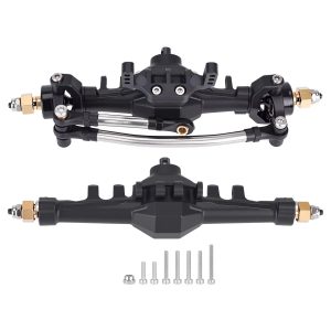Plastic Front And Rear Axle Set With Servo Mount for 1/18 RC Crawler TRX4M