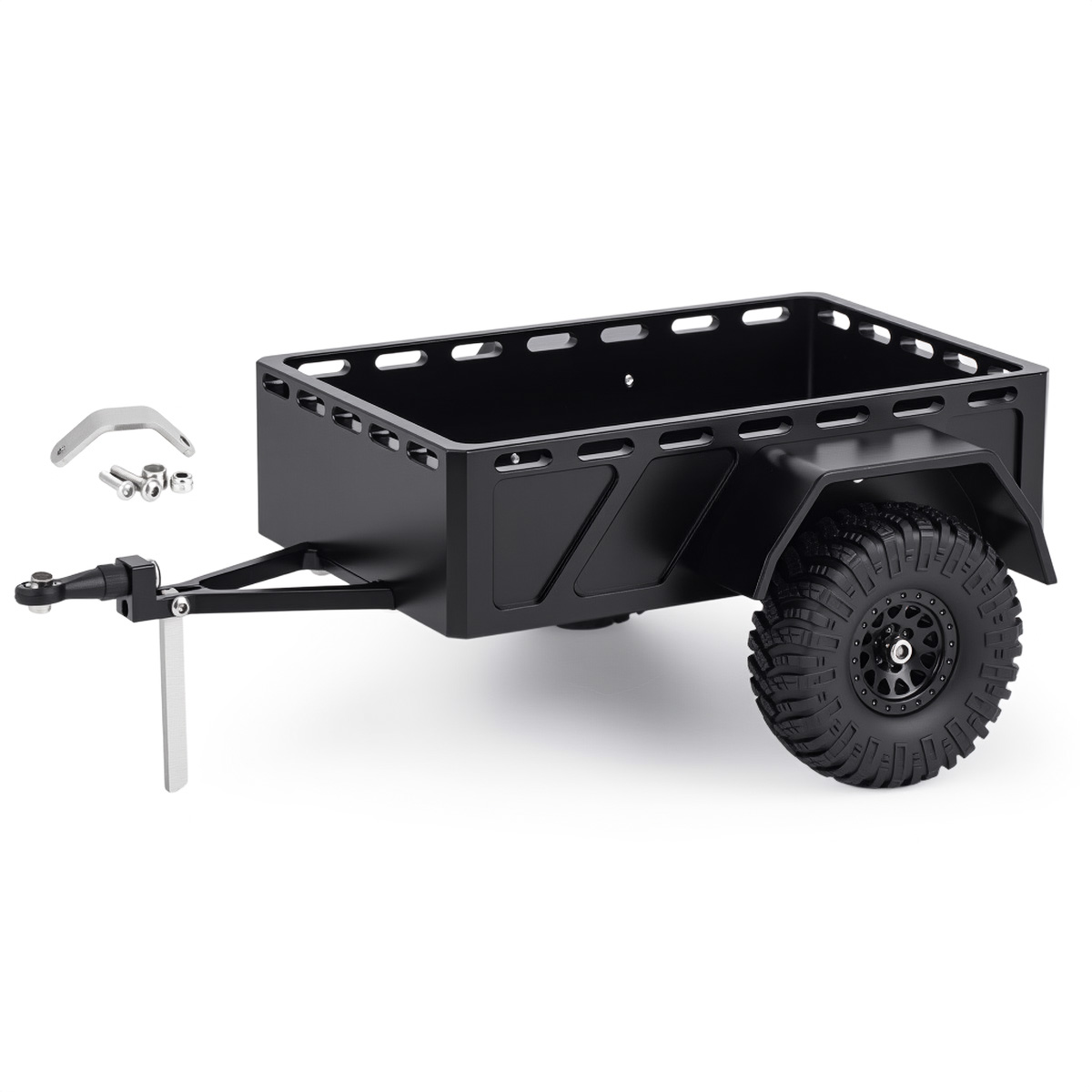 CNC Machined Aluminum Trailer For 1/30 Axial SCX30 RC Crawler Accessories - Image 2